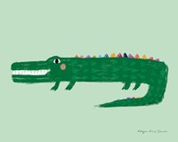 Crocodile Framed Print