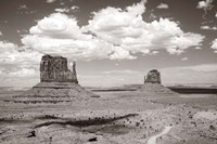 Monument Valley IV Sepia Framed Print