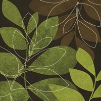 Green Brown Leaves 2 Fine Art Print