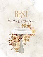 Rest Relax Sink Framed Print