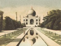 Taj Mahal Postcard I Framed Print