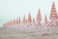 Pink Umbrellas Framed Print