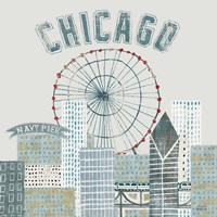 Chicago Landmarks III Framed Print
