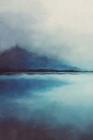 Misty Blue Landscape Framed Print