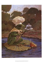 Cooking Frog Framed Print
