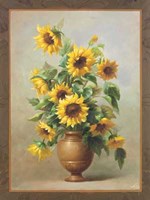 Sunflowers In Bronze II Fine Art Print