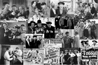 Three Stooges, Movie Montage Fine Art Print