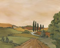 Sunny Tuscan Road Fine Art Print