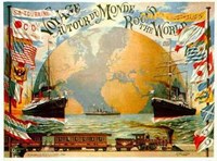 Voyage Around the World (C1890) (Litho) Fine Art Print