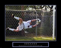 Success - Soccer Framed Print