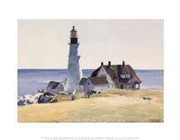 Lighthouse and Buildings, Portland Head, Cape Elizabeth, Maine, 1927 Framed Print