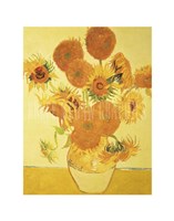 Sunflowers on Gold, 1888 Fine Art Print