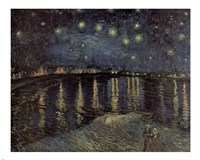 Starry Night over the Rhone, c.1888 Framed Print
