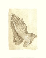 Praying Hands, c.1508 (sepia) Framed Print