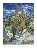 The Poplars at Saint-Rmy, c.1889 Fine Art Print