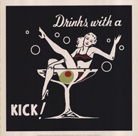 Drinks with a Kick Framed Print