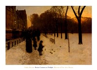 Boston Common at Twilight, 1885-86 Framed Print