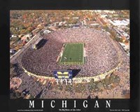 Michigan Stadium - University Of Michiga Fine Art Print