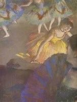 Ballerina And Lady With Fan Fine Art Print