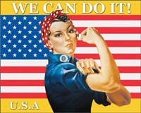 We Can Do It (Rosie The Riveter) Fine Art Print