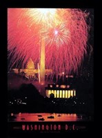 Washington D.C. - 4Th Of July Framed Print