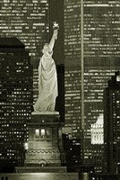 New York, New York - Statue of Liberty Fine Art Print