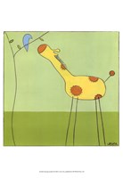 Stick-Leg Giraffe II Framed Print