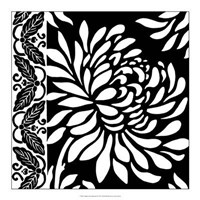 Graphic Chrysanthemums II Giclee