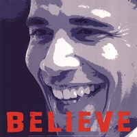 Barack Obama:  Believe Fine Art Print