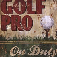 Golf Pro Framed Print