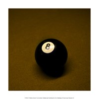 8 Ball on Brown Framed Print