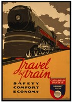 Canadian Pacific - Travel by Train Framed Print