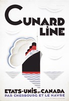 Cunard Line - Canada Framed Print