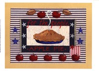 Americanna Apple Pie Framed Print