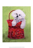 Bichon Carry-On Fine Art Print