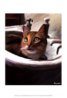 Orange Cat in the Sink Fine Art Print