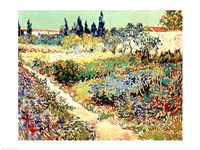 The Garden at Arles, 1888 Framed Print