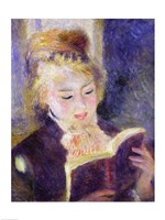 Girl Reading, 1874 Framed Print