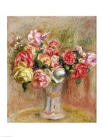 Roses in a Sevres vase Framed Print