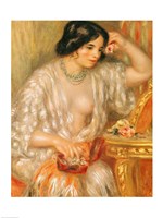 Gabrielle with Jewellery, 1910 Framed Print