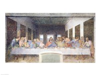 The Last Supper, 1495-97 (post restoration) Fine Art Print