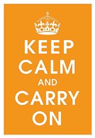 Keep Calm (orange) Fine Art Print