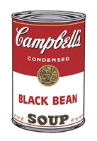 Campbell's Soup I:  Black Bean, 1968 Framed Print