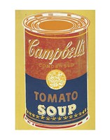 Colored Campbell's Soup Can, 1965 (yellow & blue) Fine Art Print
