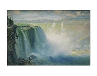 Blue Niagara, 1884 Framed Print