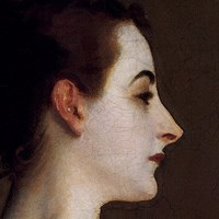 Madame X (head detail) Fine Art Print