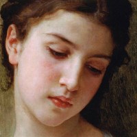 Head Study of a Young Girl (detail) Fine Art Print