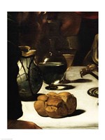 The Supper at Emmaus, Detail 1601 (bread) Fine Art Print