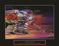 Goals - Hockey Framed Print