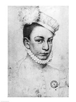 Portrait of King Charles IX of France, 1561 Framed Print